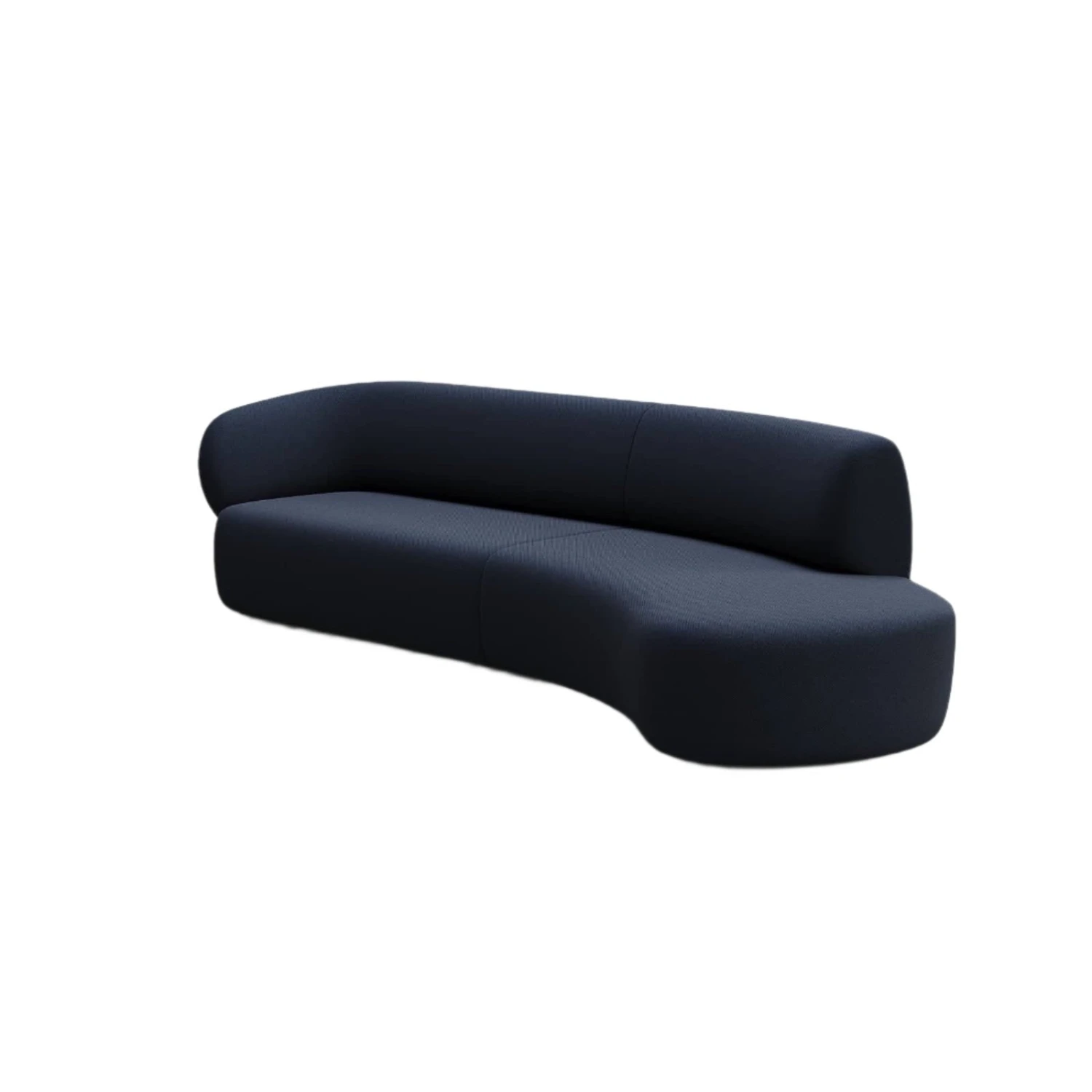 Swell Right Hand Chaise Sofa - Novatex Navy