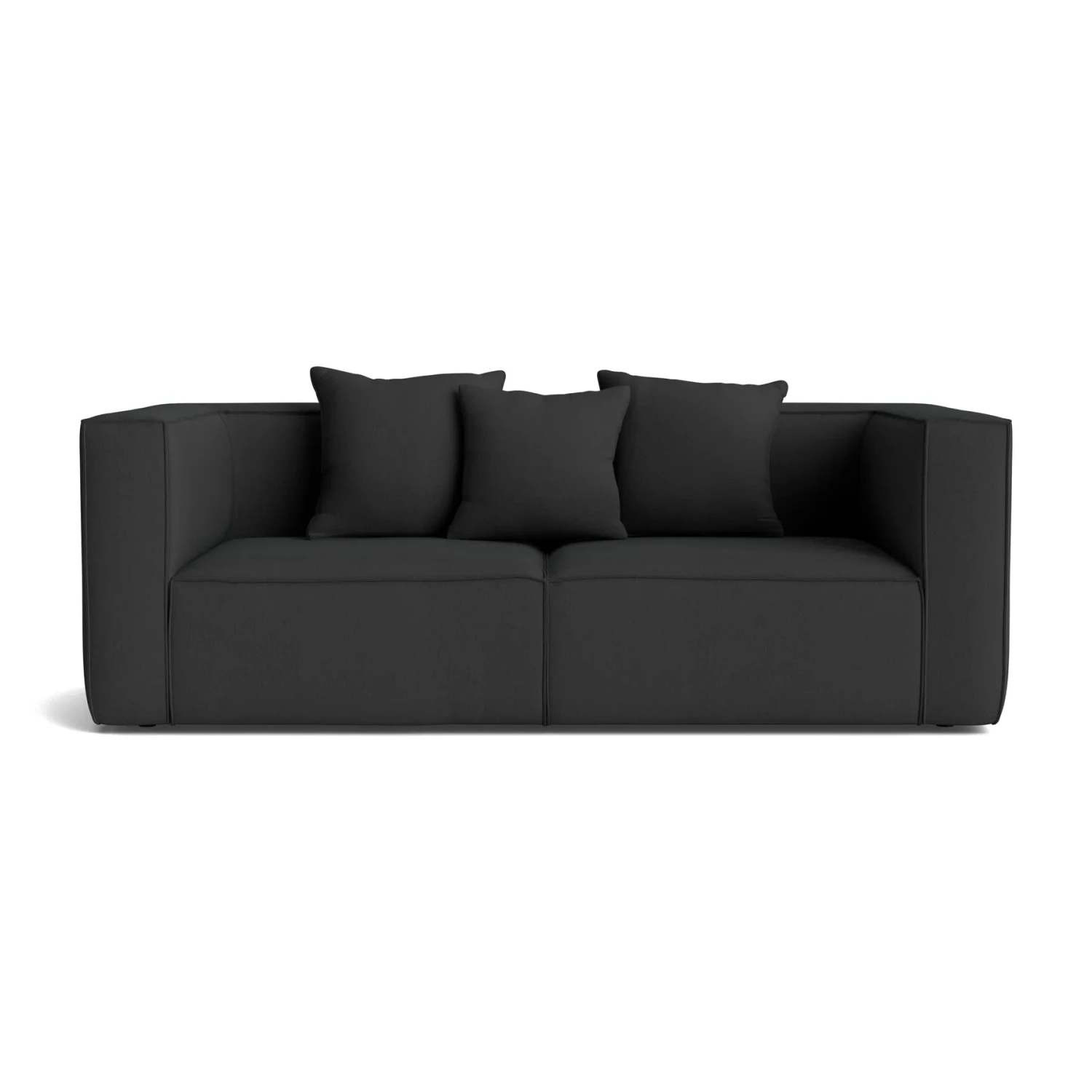 Block 2 Seater Sofa - Siena Charcoal - Image 3