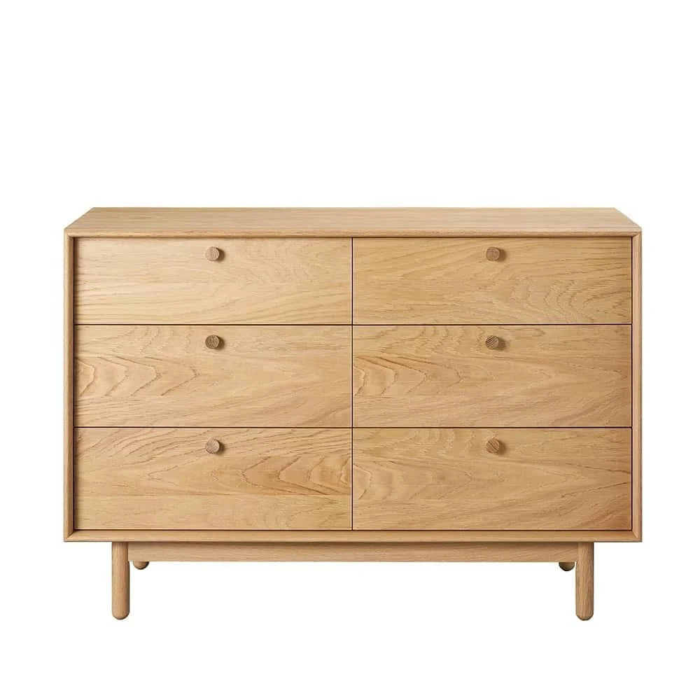 Akira 6 Drawer Chest - Oak - Image 2