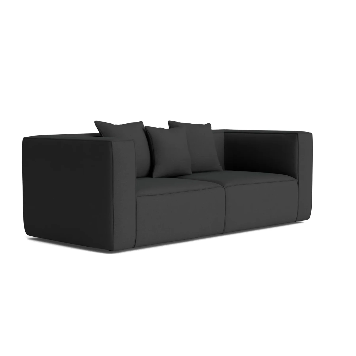 Block 2 Seater Sofa - Siena Charcoal