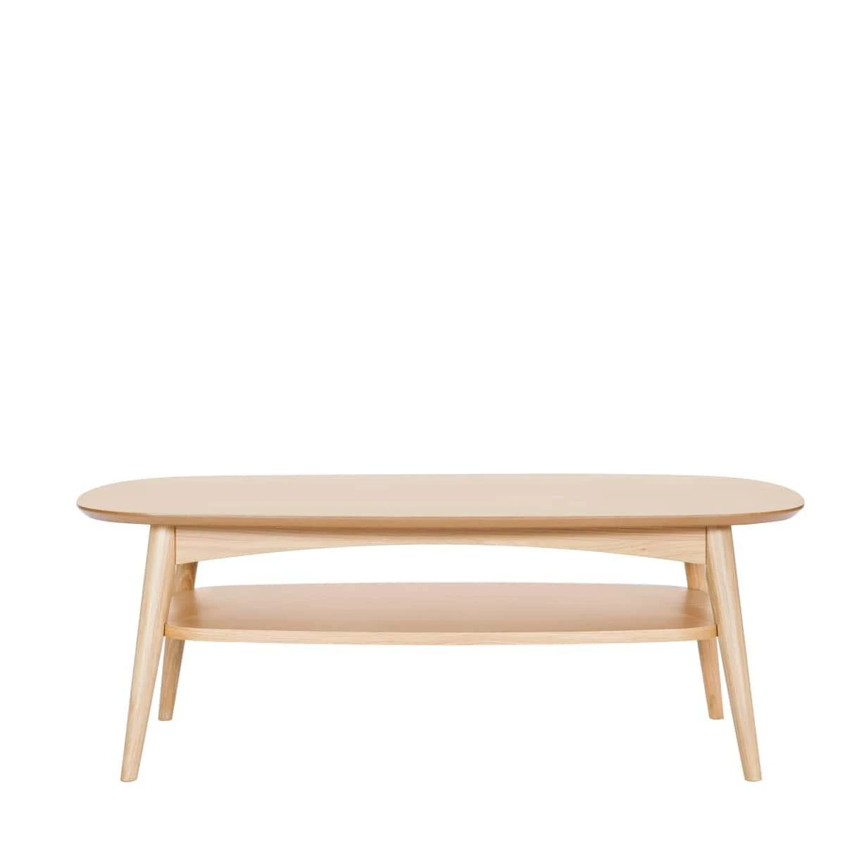 Mia Coffee Table With Shelf - Oak - Image 2