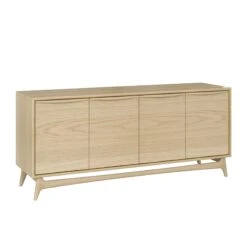 State 4 Door Sideboard - Oak