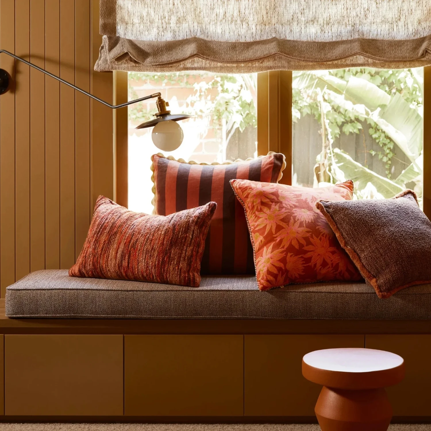 Wool Marle Cushion - Rust - Image 6