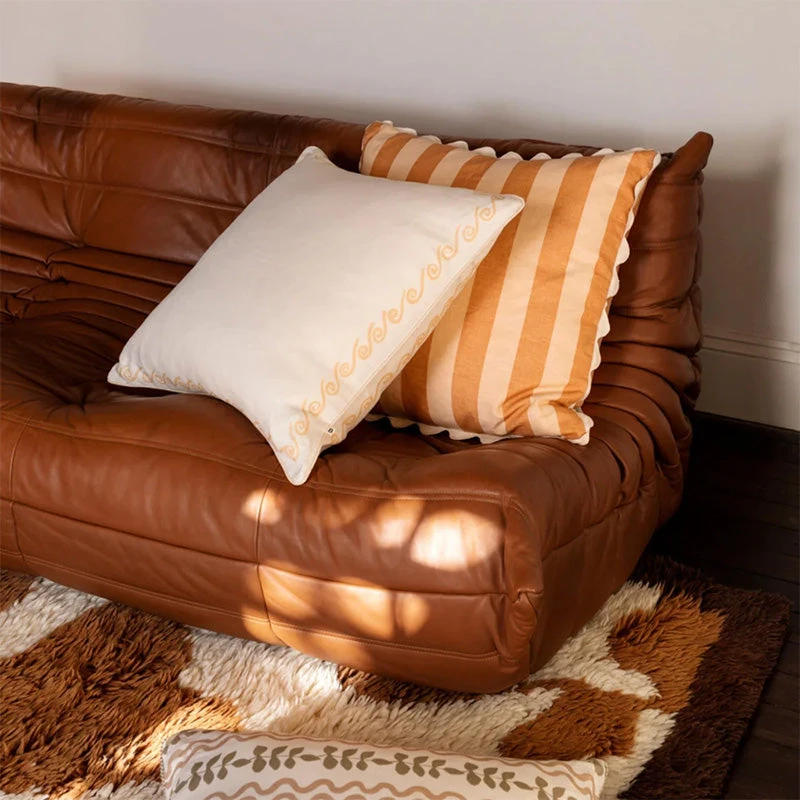 Bold Stripe Cushion - Wheat - Image 2