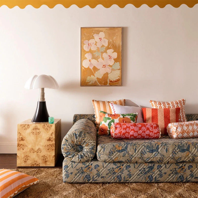 Bold Stripe Cushion - Wheat - Image 3