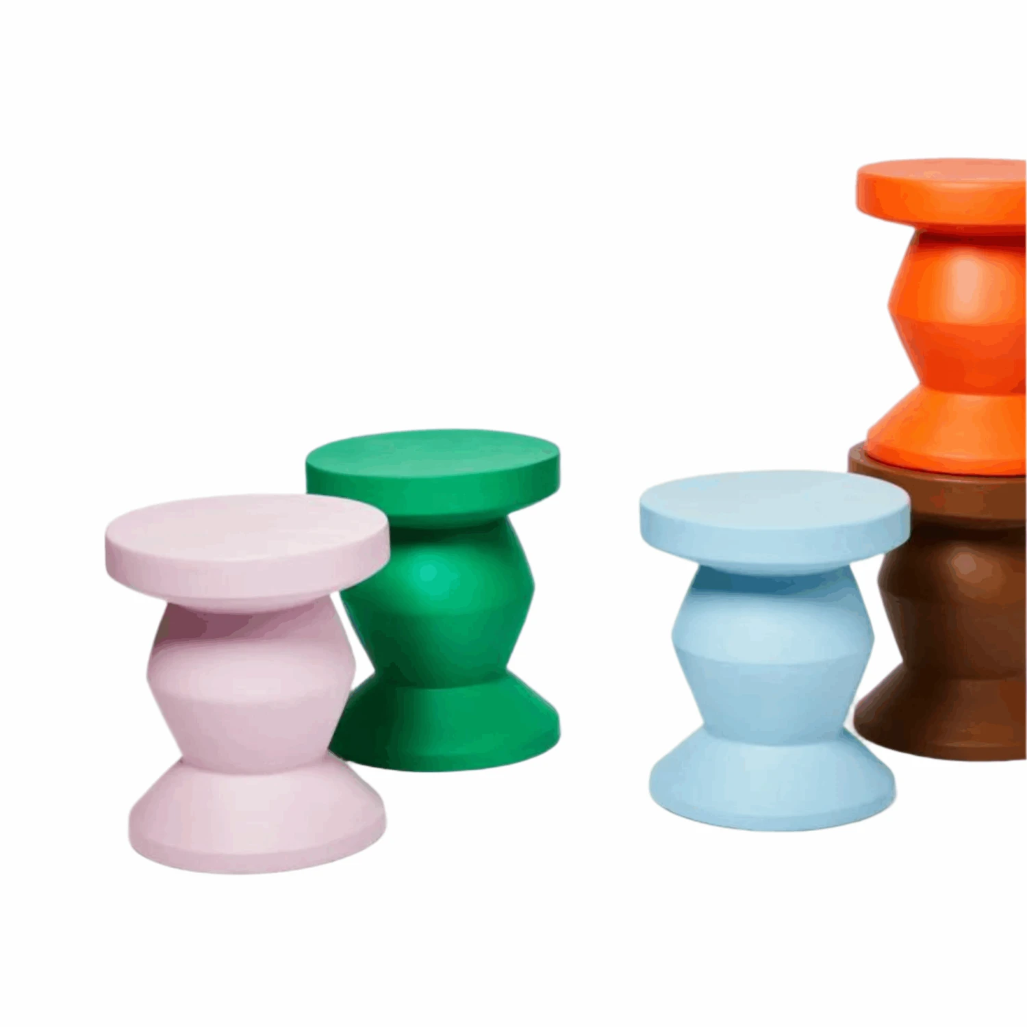 Pedestal Side Table - Lilac - Image 5