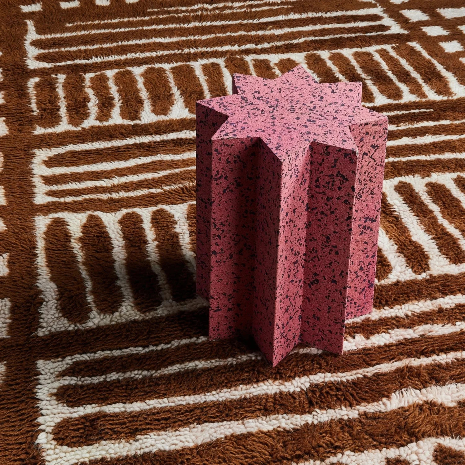 Cork Star Side Table - Pink - Image 2