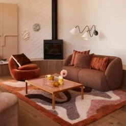 Tiled Coffee Table - Pink