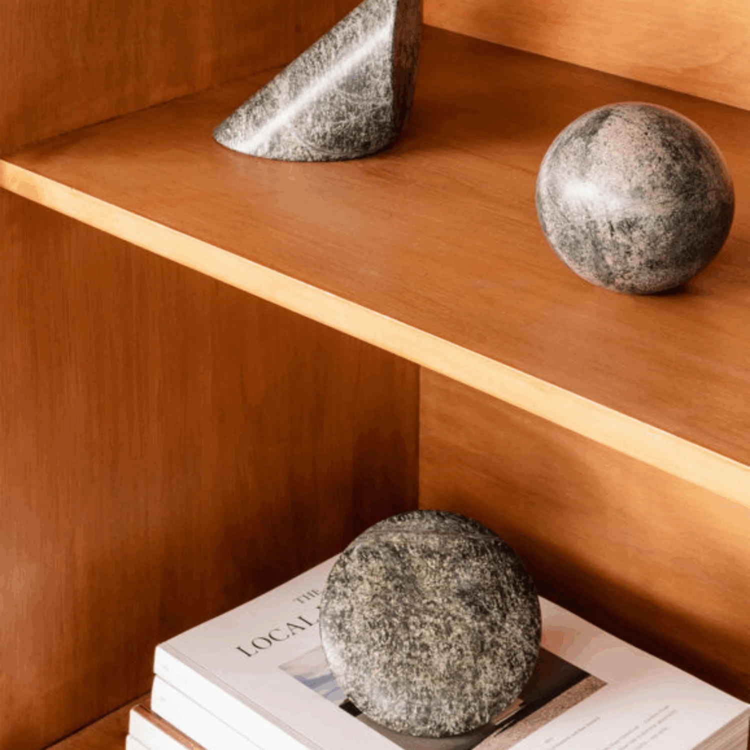 Geo Marble Sphere - Forest Green - Image 4