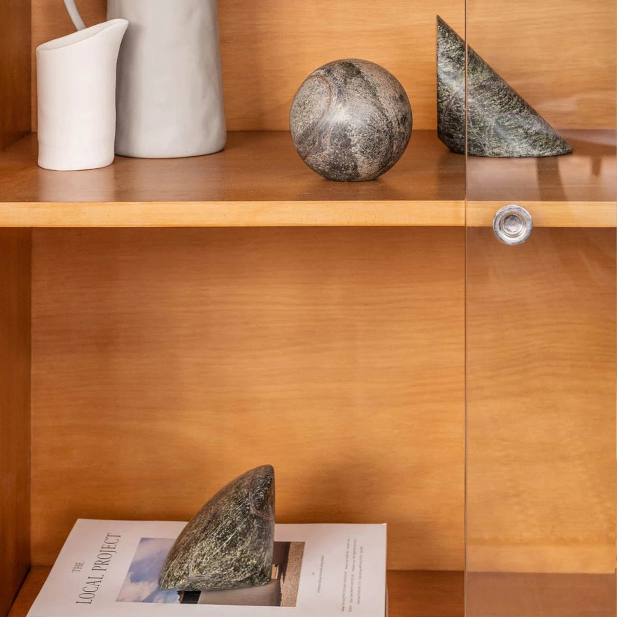 Geo Marble Sphere - Forest Green - Image 3