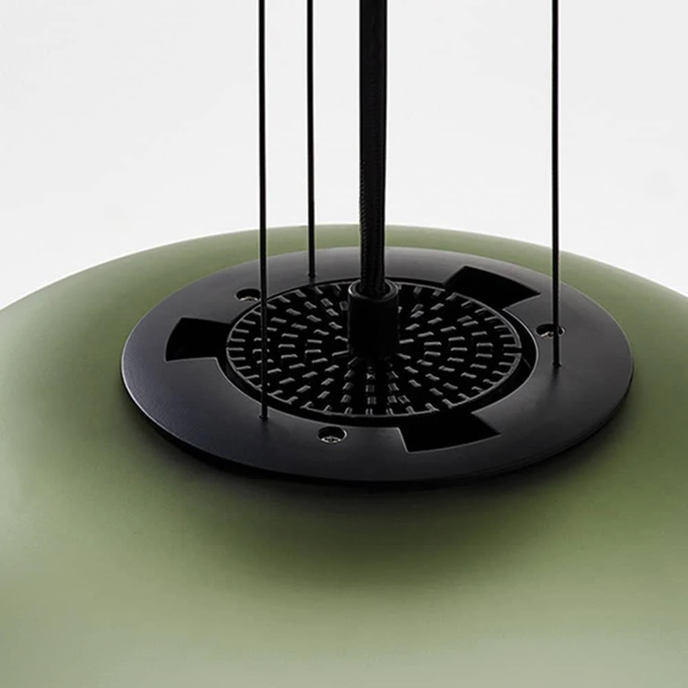 AB Small Pendant - Frosted Smoke Grey/Green - Image 5