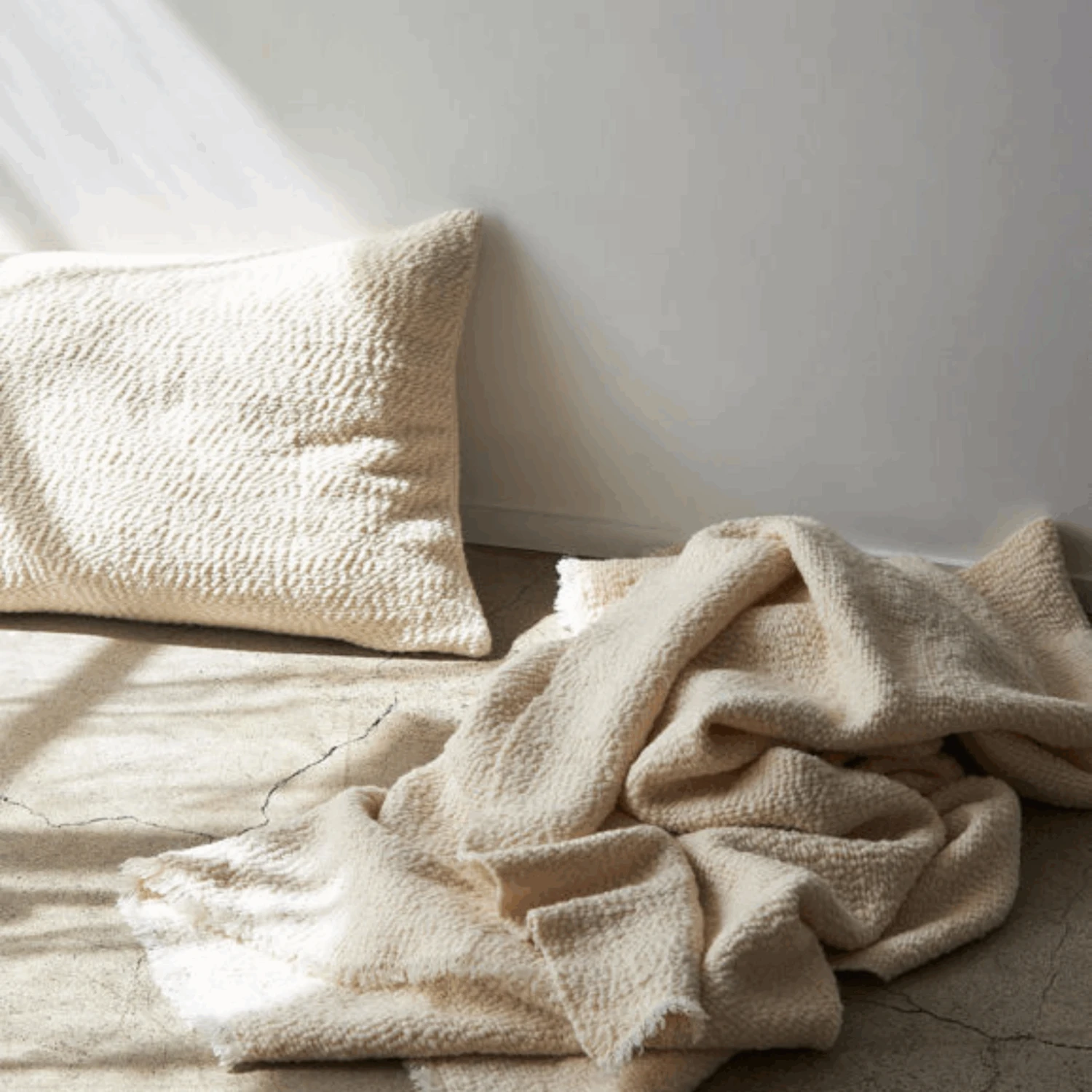 Boucle Cushion - Natural - Image 3