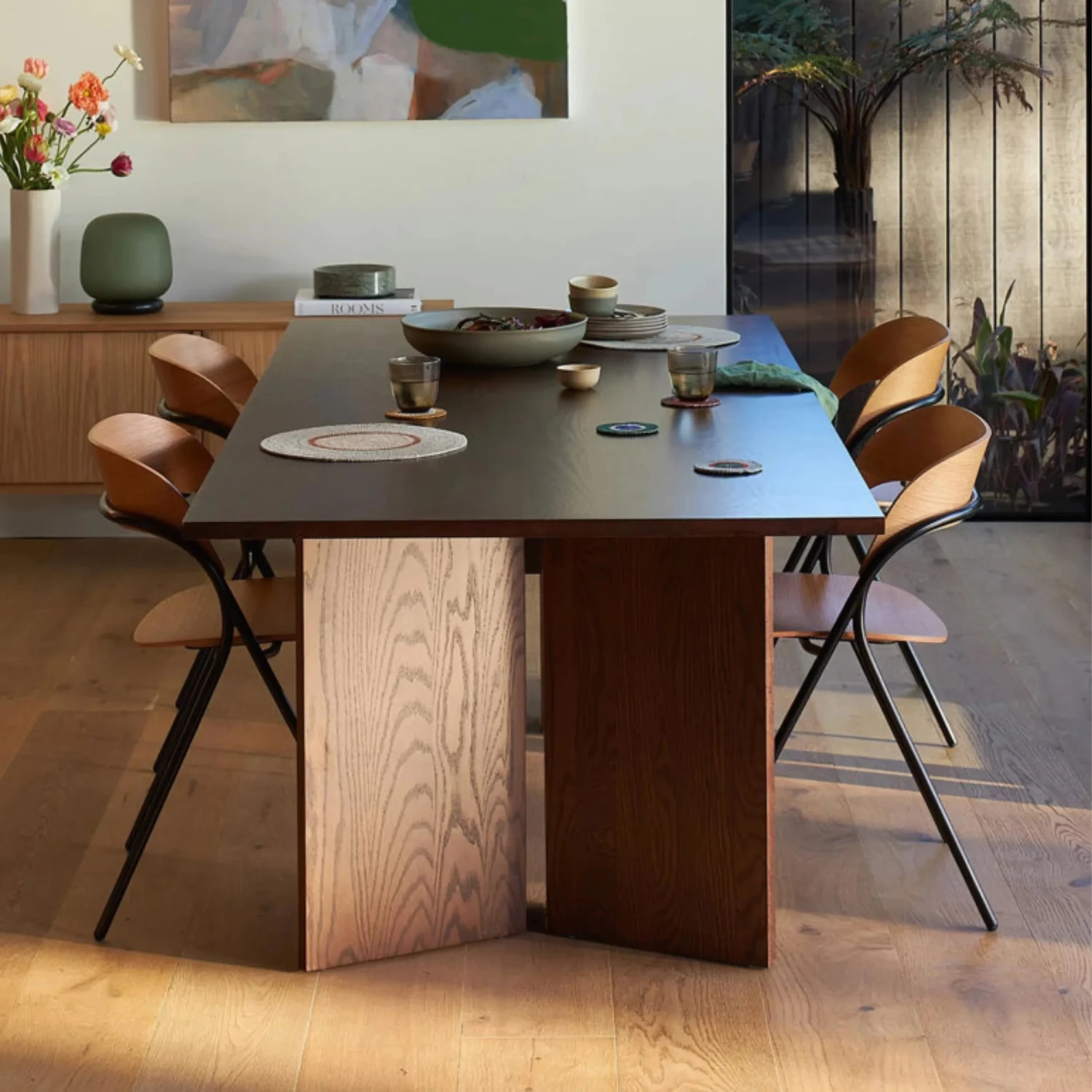 Tatamu Dining Table 230cm - Dark Oak - Image 2
