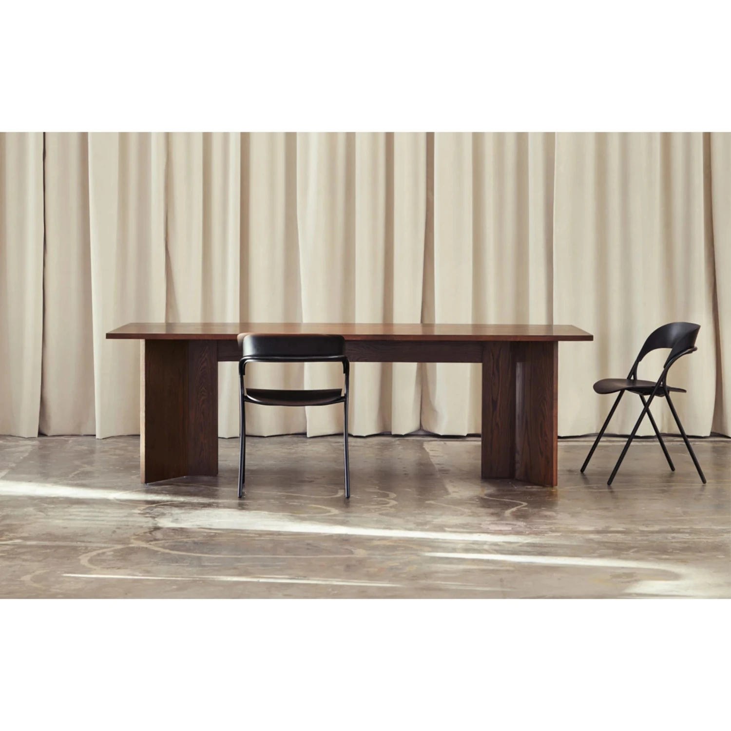 Tatamu Dining Table 230cm - Dark Oak - Image 3