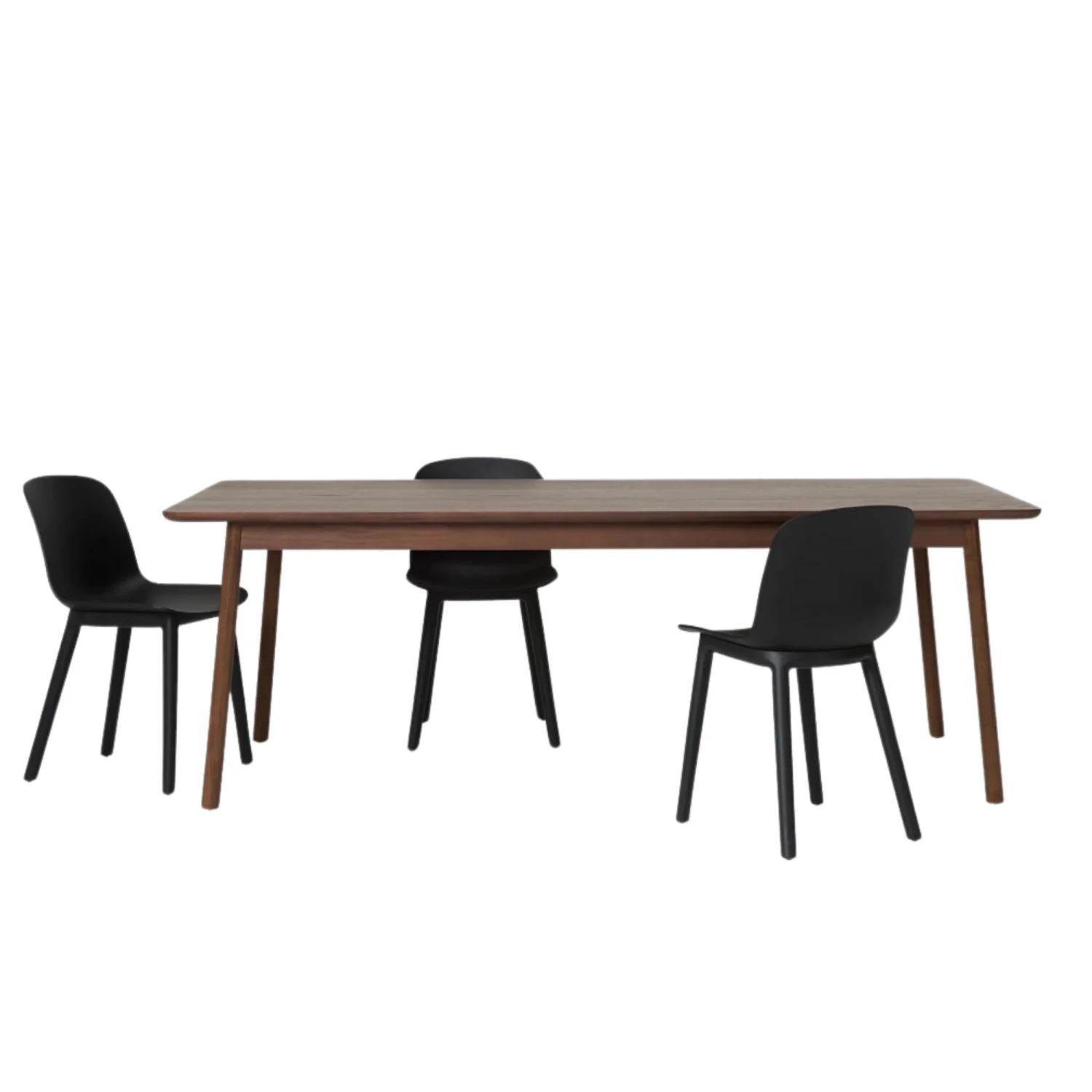 Radial Dining Table 240cm - Dark Oak - Image 4