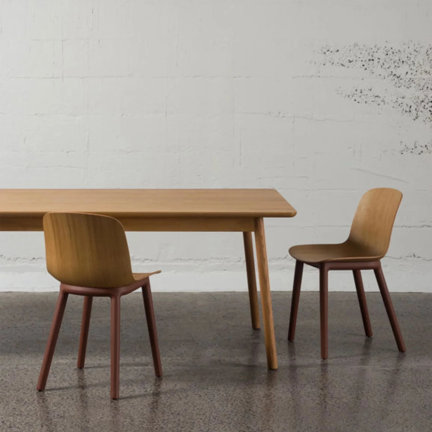 Acre Dining Chair - Oak/Brick Red - Image 2