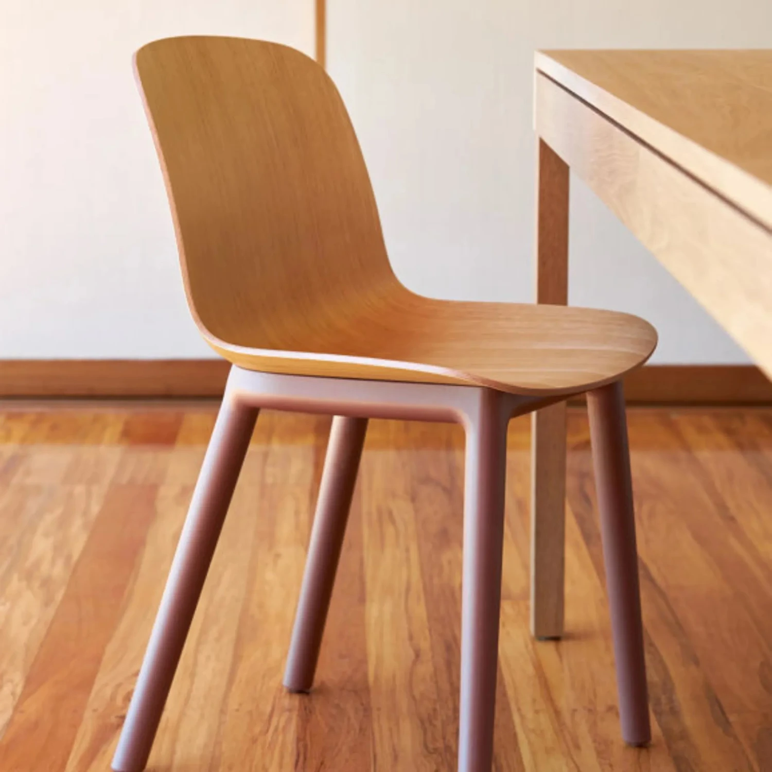 Acre Dining Chair - Oak/Brick Red - Image 3