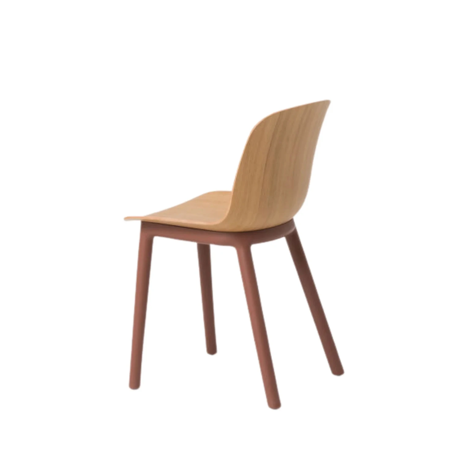 Acre Dining Chair - Oak/Brick Red - Image 4