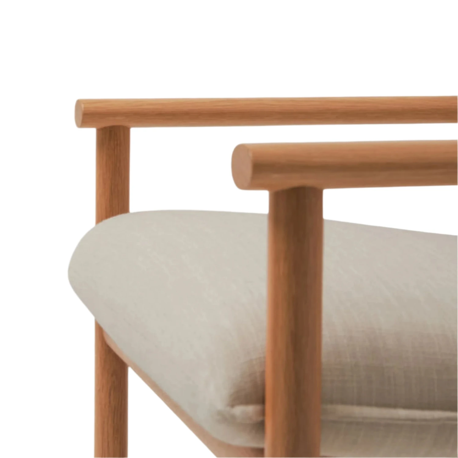 Label Armchair - Oak/Beige - Image 3