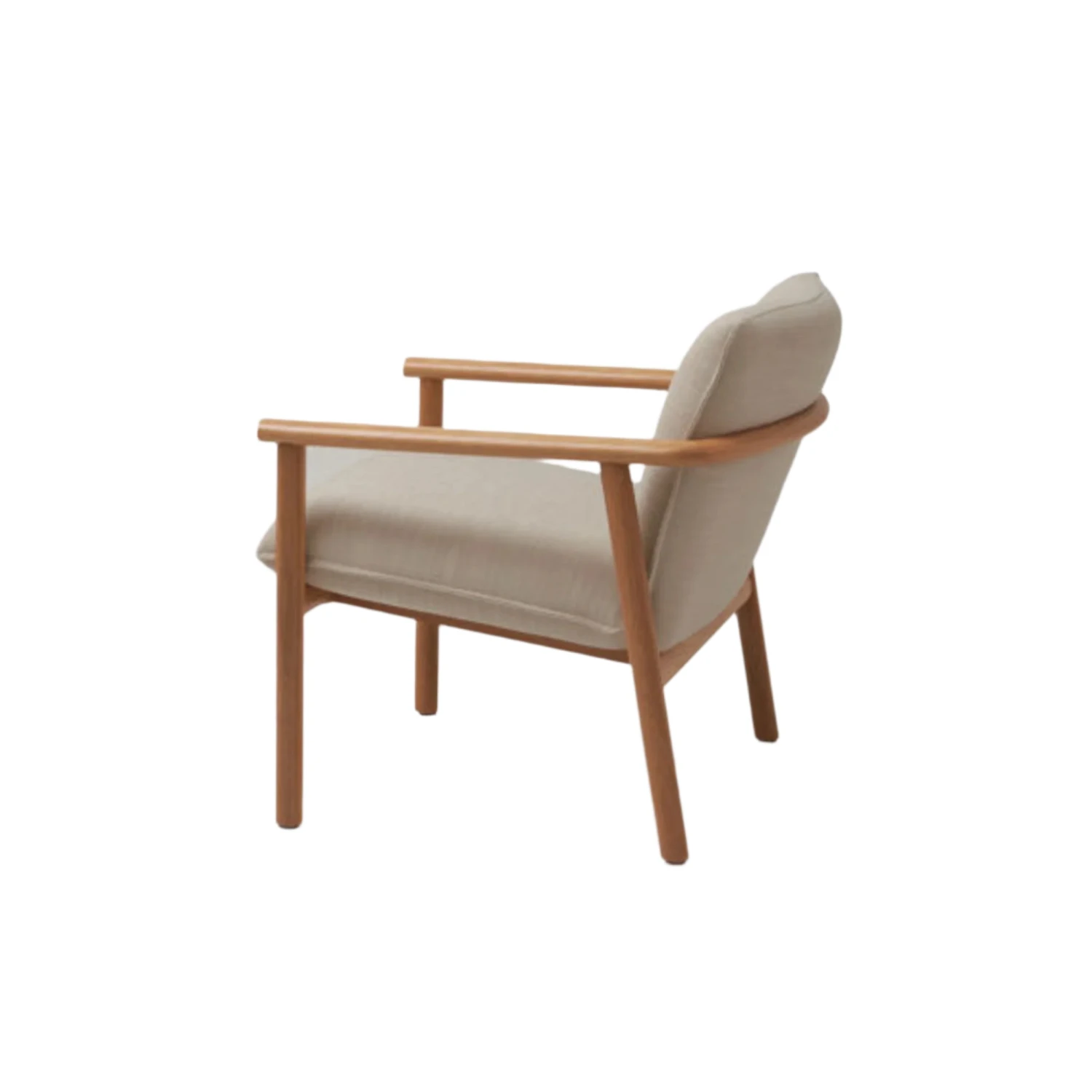 Label Armchair - Oak/Beige - Image 4