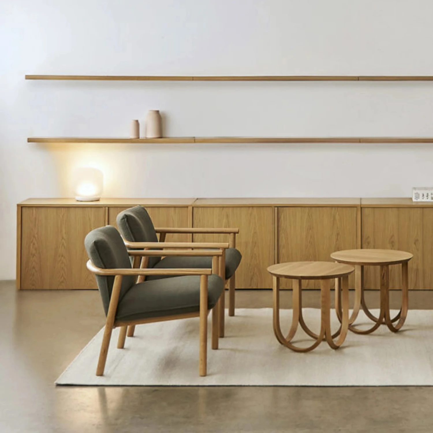 Label Armchair - Oak/Olive - Image 4