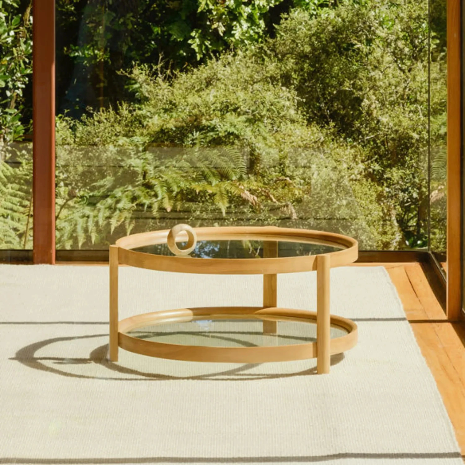 Column Coffee Table - Oak - Image 3