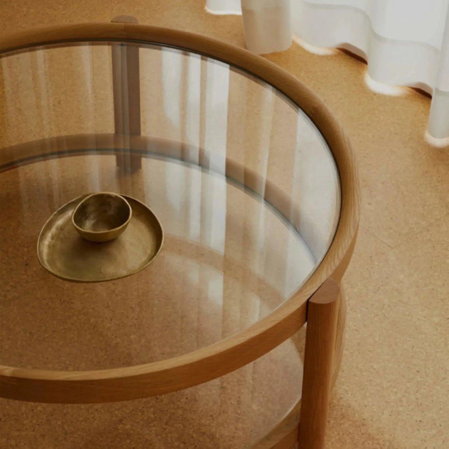 Column Coffee Table - Oak - Image 4