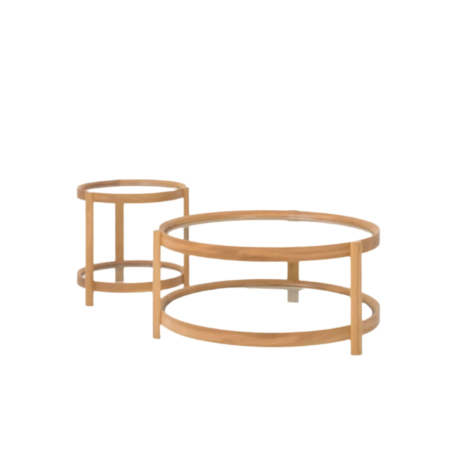 Column Coffee Table - Oak - Image 5