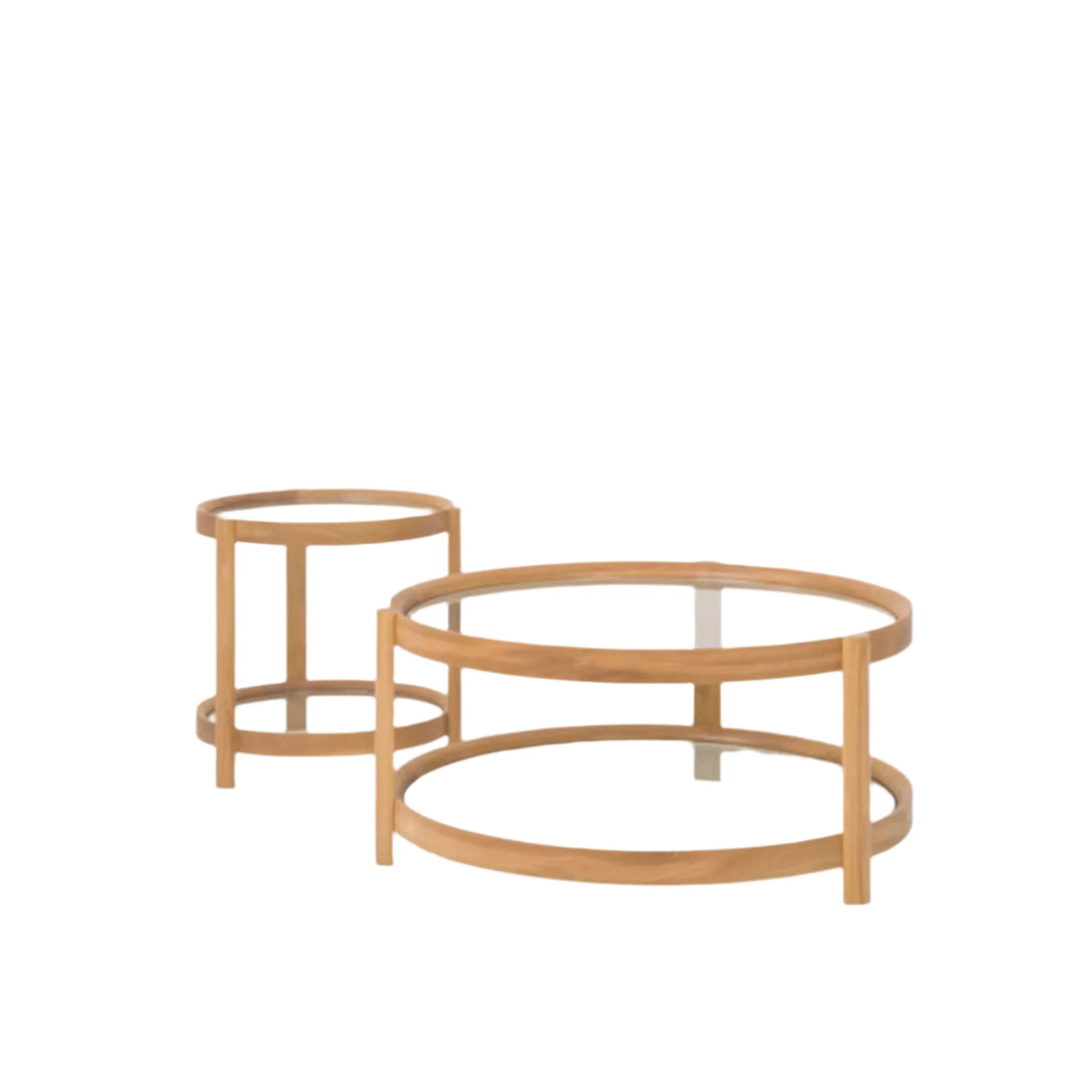 Column Side Table - Oak - Image 4