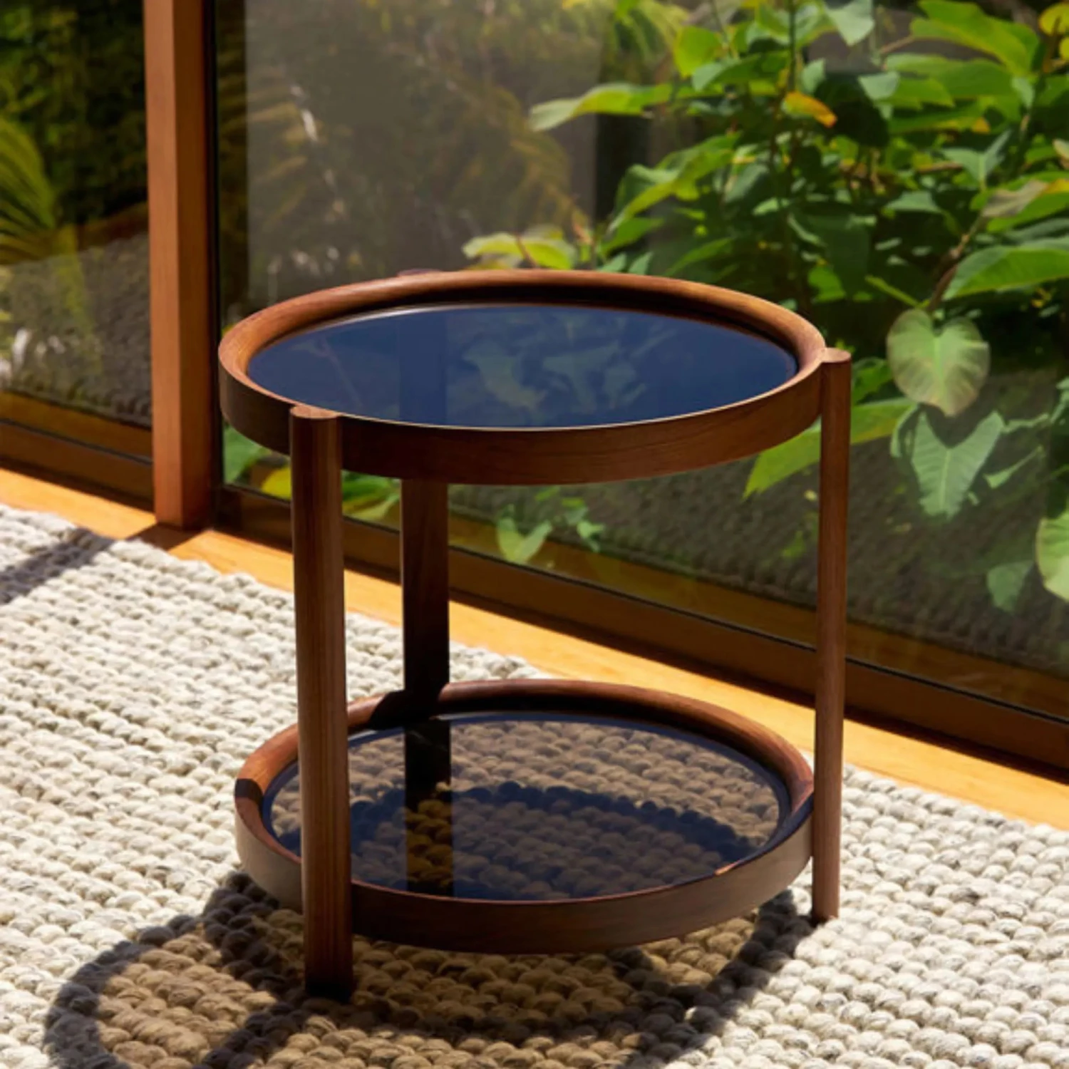 Column Side Table - Walnut - Image 3