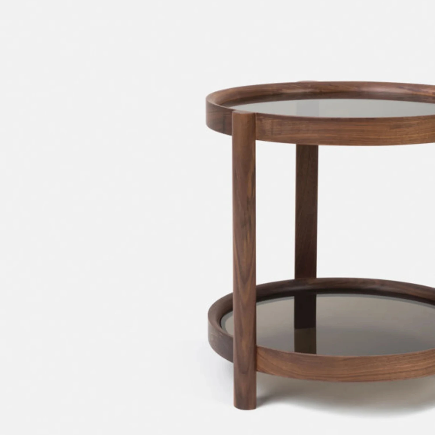 Column Side Table - Walnut - Image 4