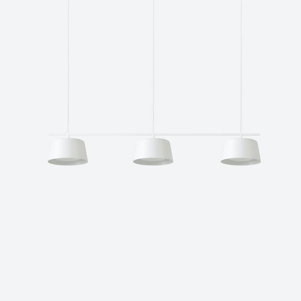 Ellipse Tall White Pendant - Small - Image 3