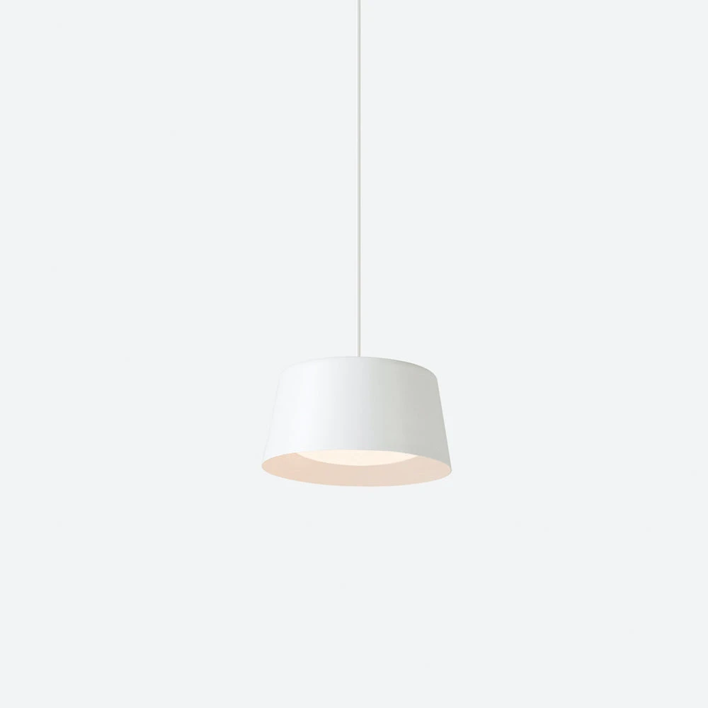 Ellipse Tall White Pendant - Small - Image 2