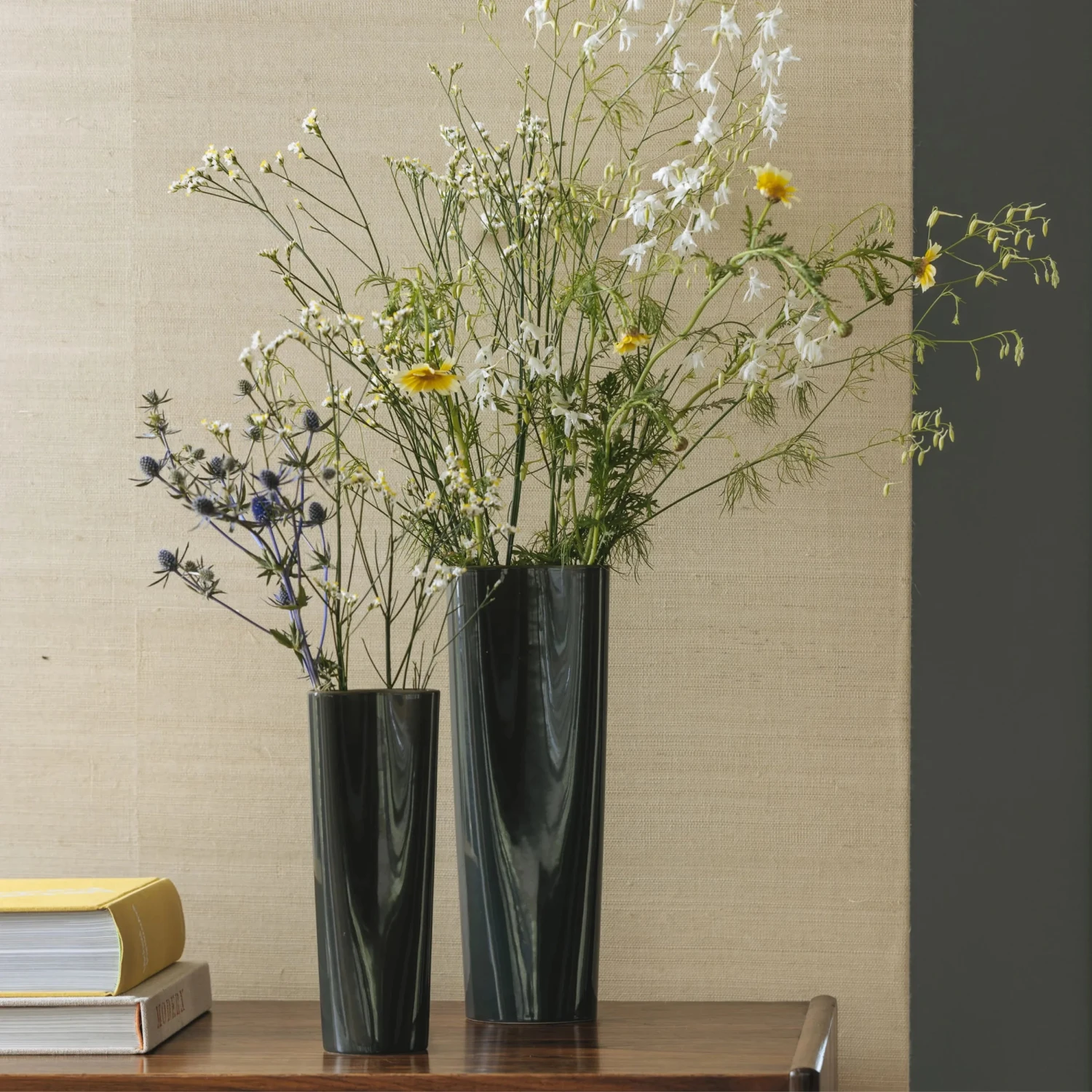 Pinch Vase Tall - Charcoal - Image 2