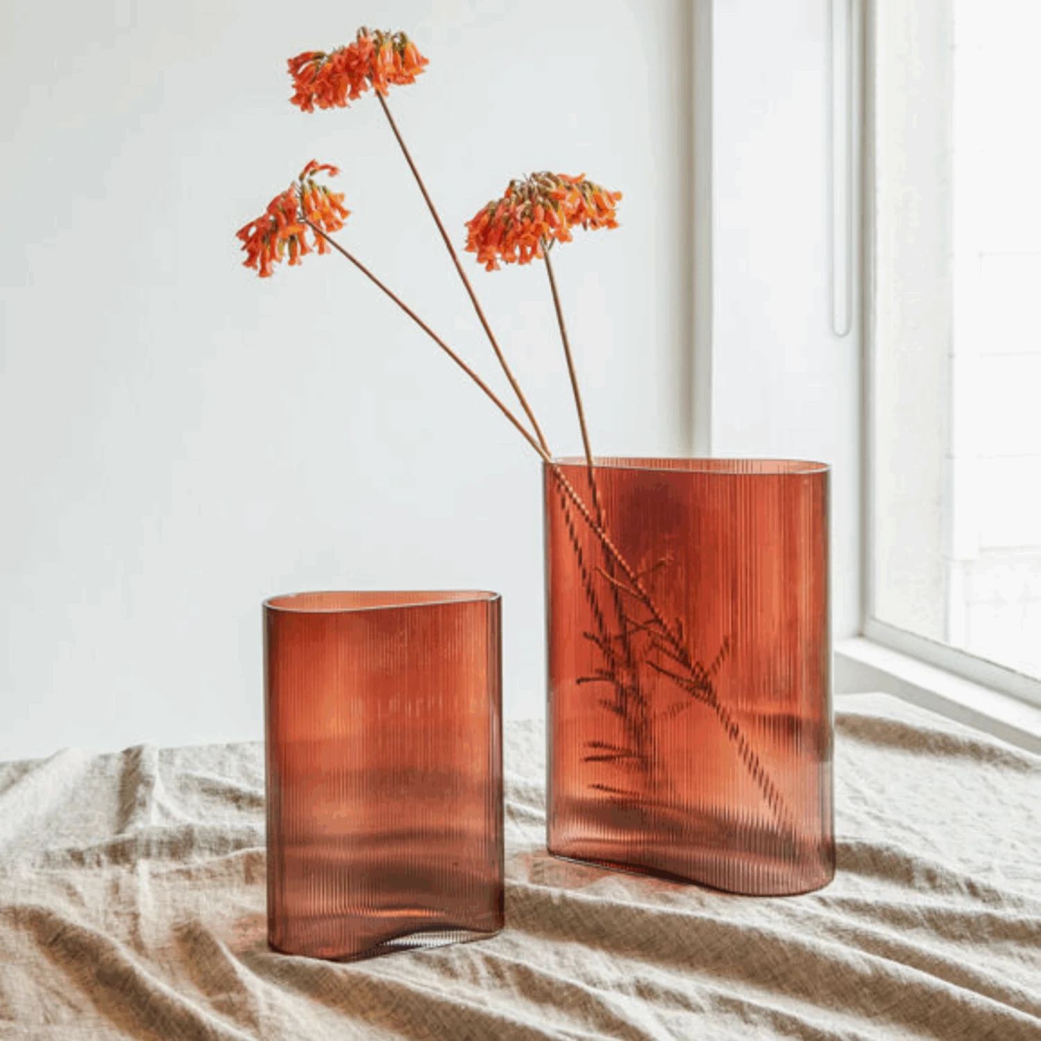 Mist Vase Large - Caramel - Image 3