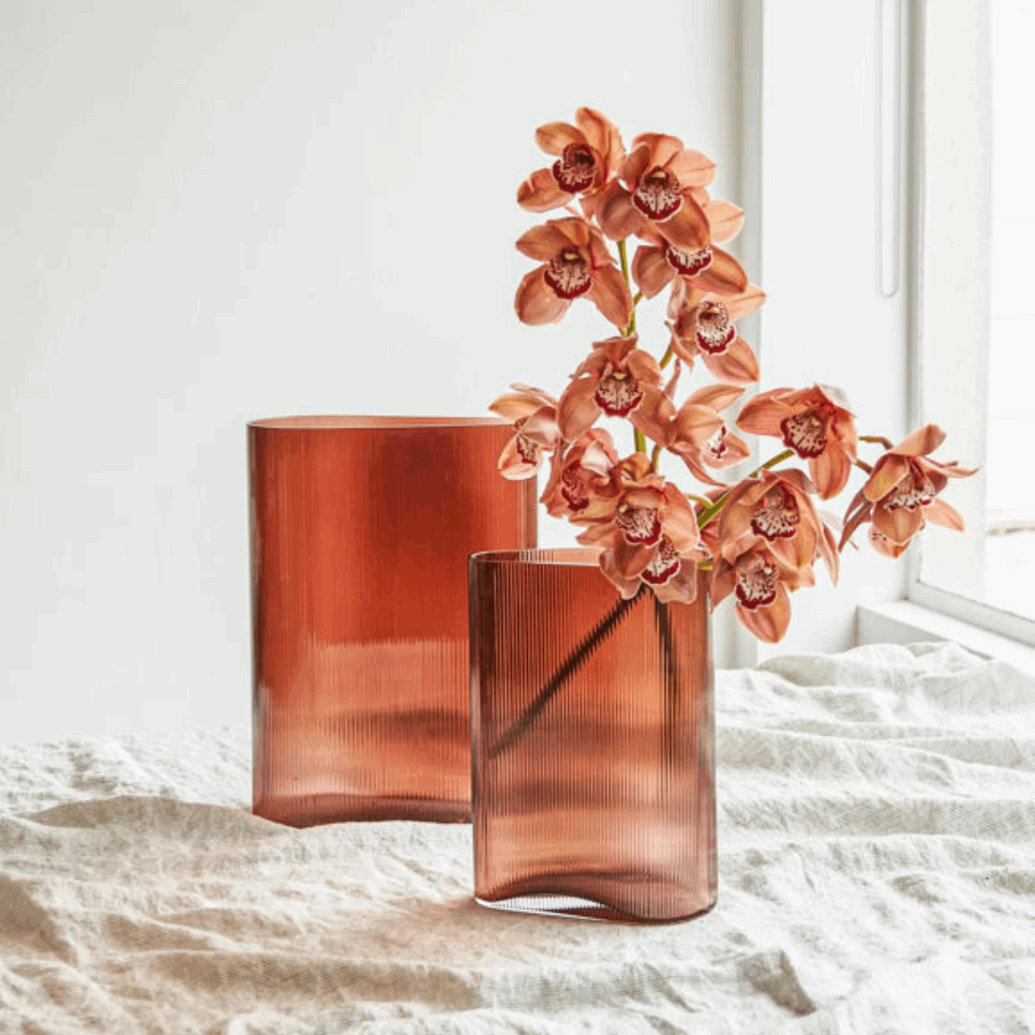 Mist Vase Large - Caramel - Image 2