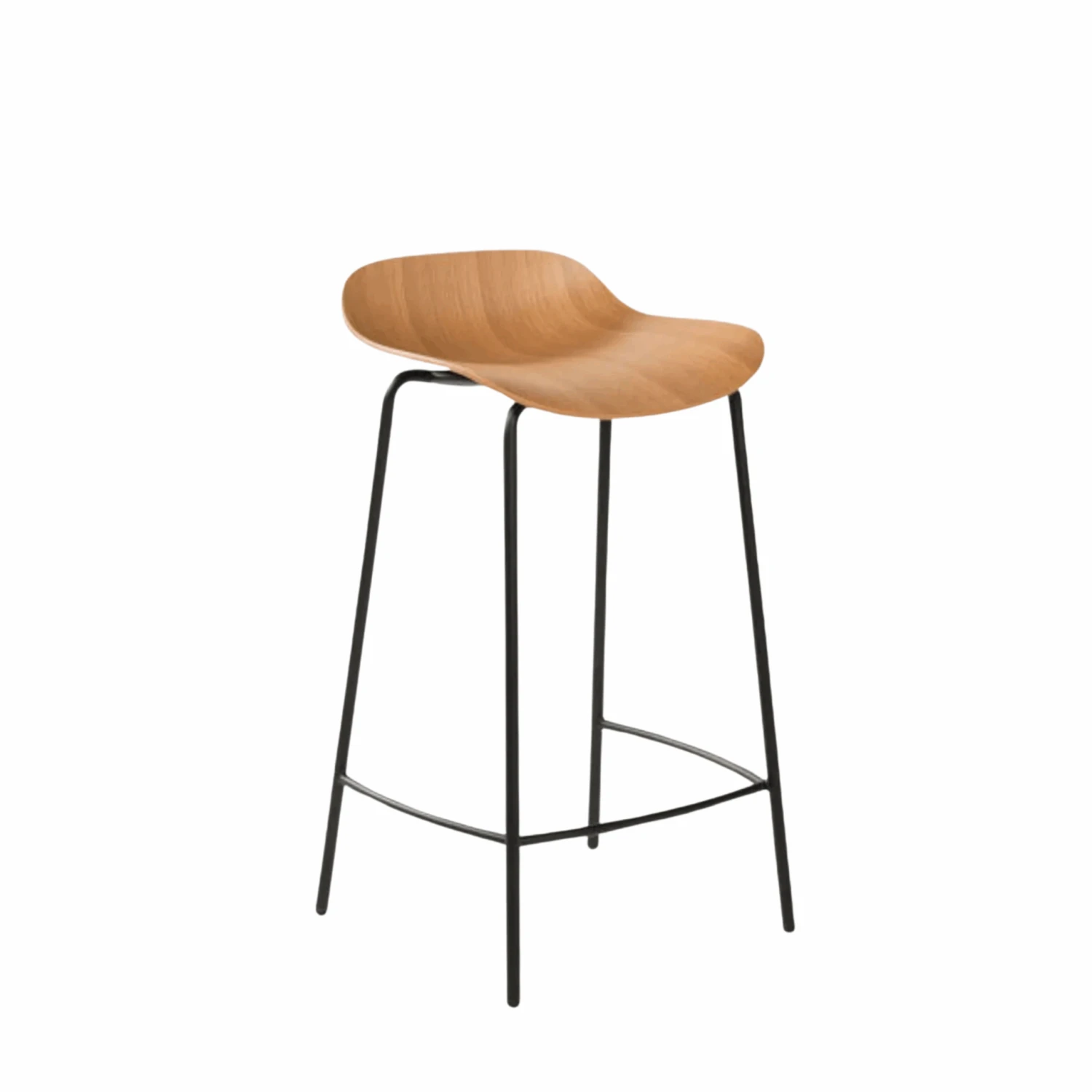 3D Stool - Oak/Black