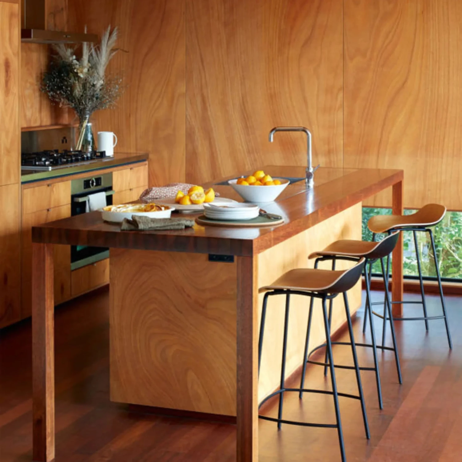 3D Stool - Oak/Black - Image 2