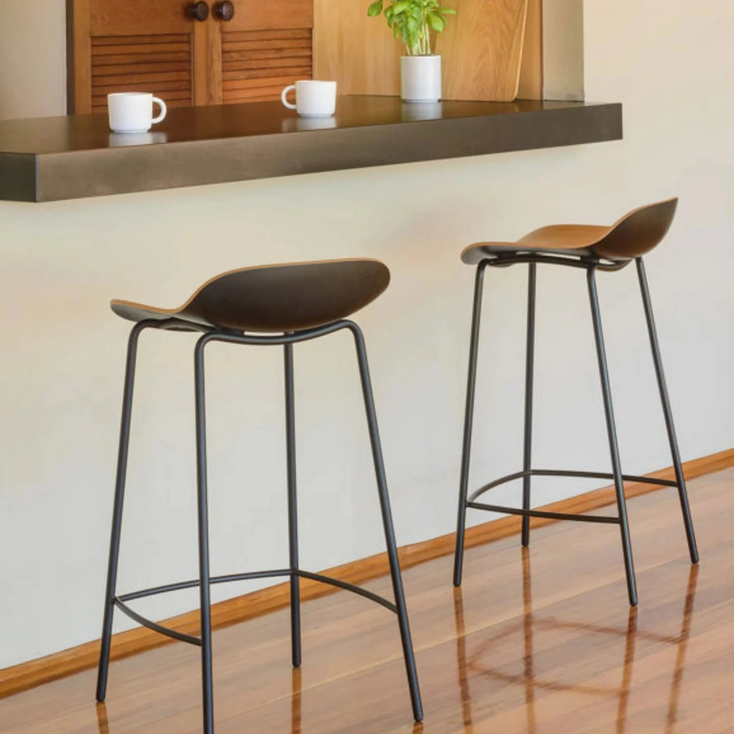 3D Stool - Oak/Black - Image 3