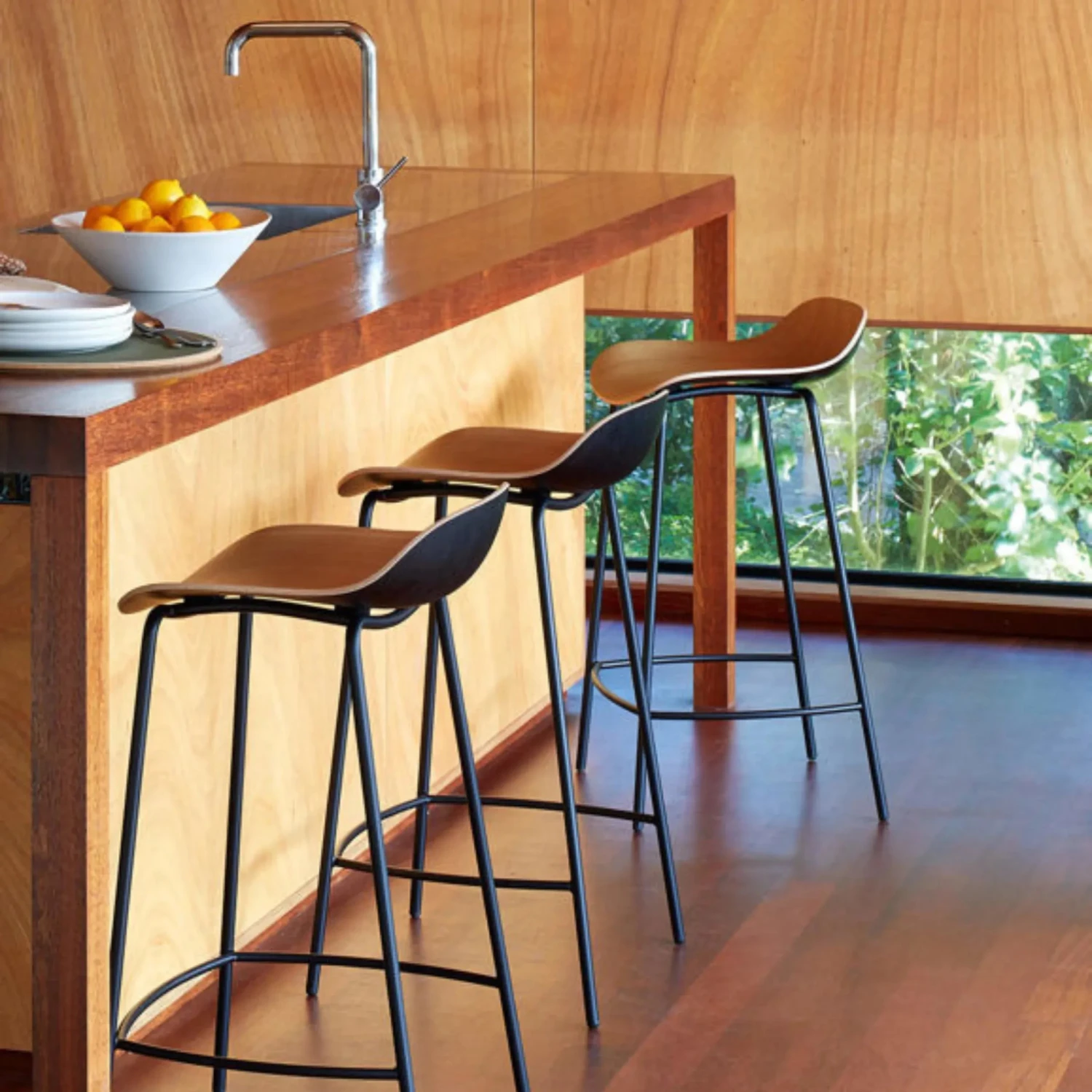 3D Stool - Oak/Black - Image 4