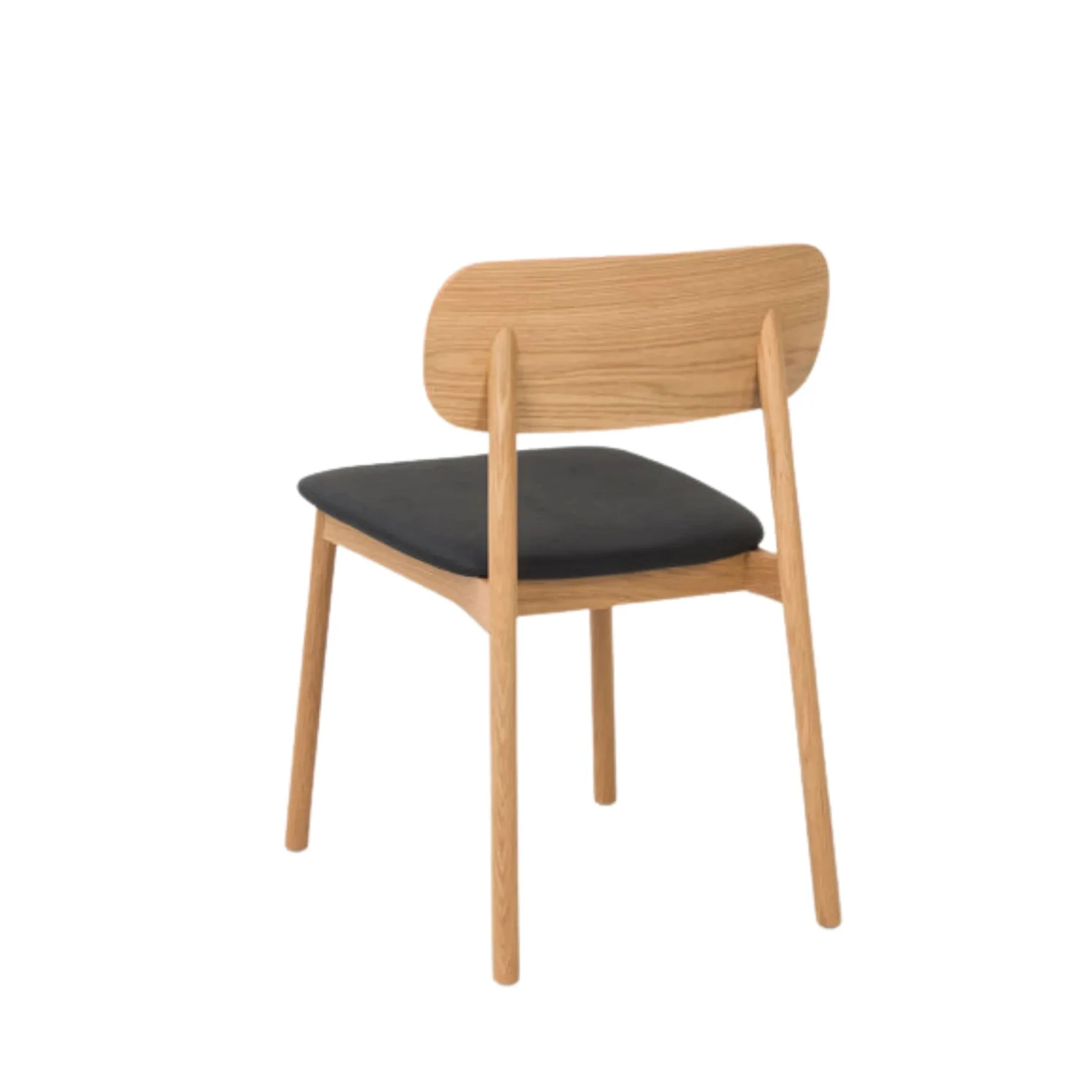 Radial Dining Chair - Leather/Oak - Image 3