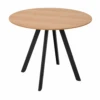 Assembly Round Dining Table 90cm - Oak/Black