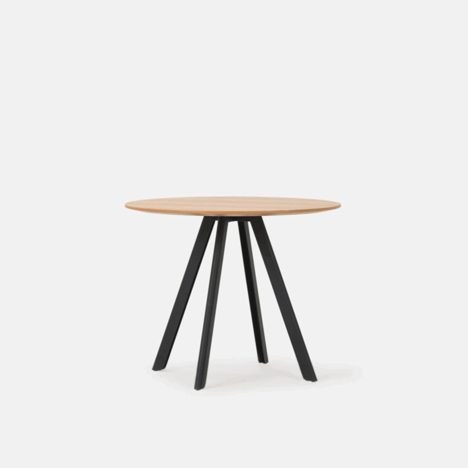 Assembly Round Dining Table 110cm - Oak/Black - Image 5