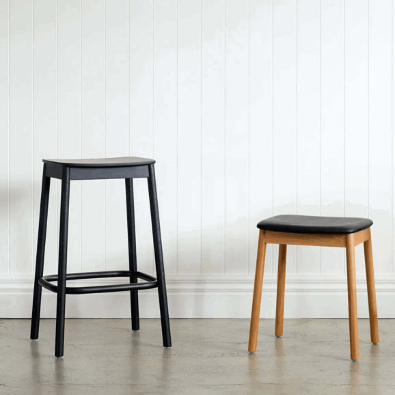 Radial Stool 65cm - Black - Image 2
