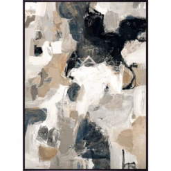 Darlana Abstract II Canvas Print 104.8cm X 145.8cm Black Frame