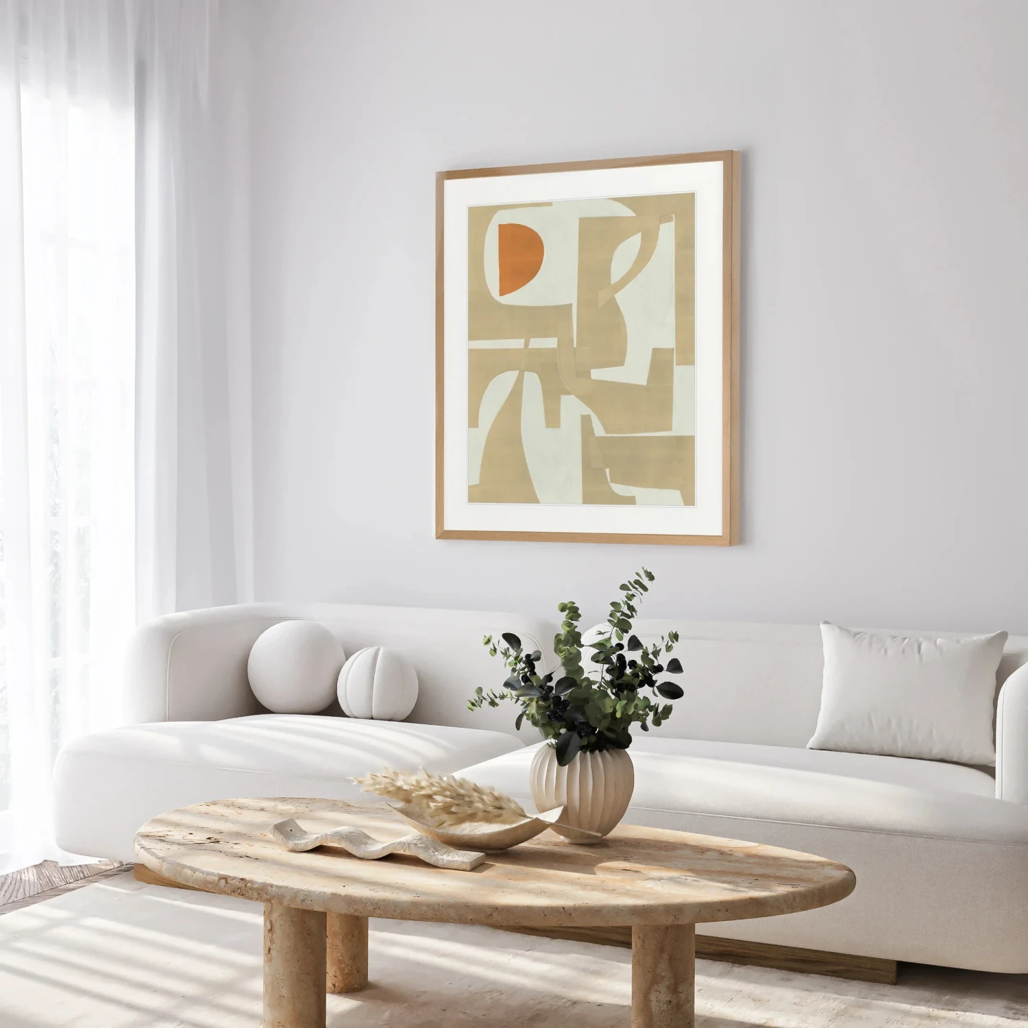 Merabu Collage I Print 87cm X 107.6cm Black Frame - Image 2