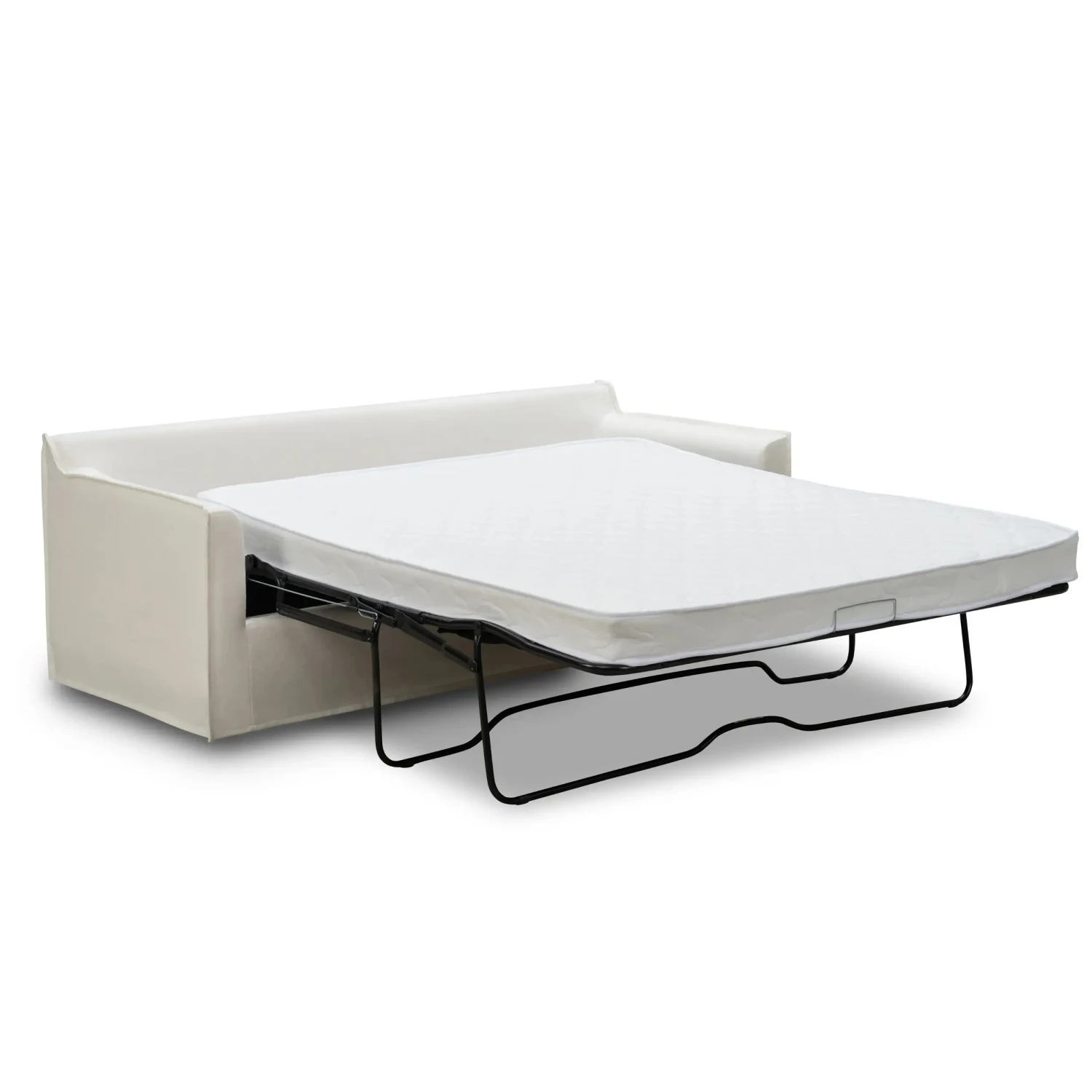 Juno Slipcover 3 Seater Sofa Bed - Luna Ivory - Image 3