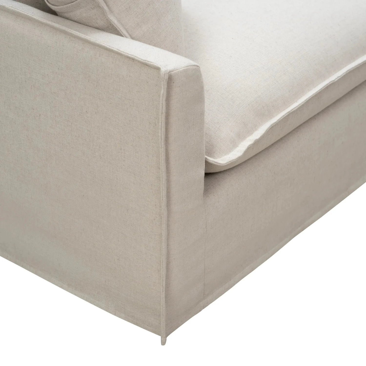 Juno Slipcover 3 Seater Sofa Bed - Luna Oatmeal - Image 3