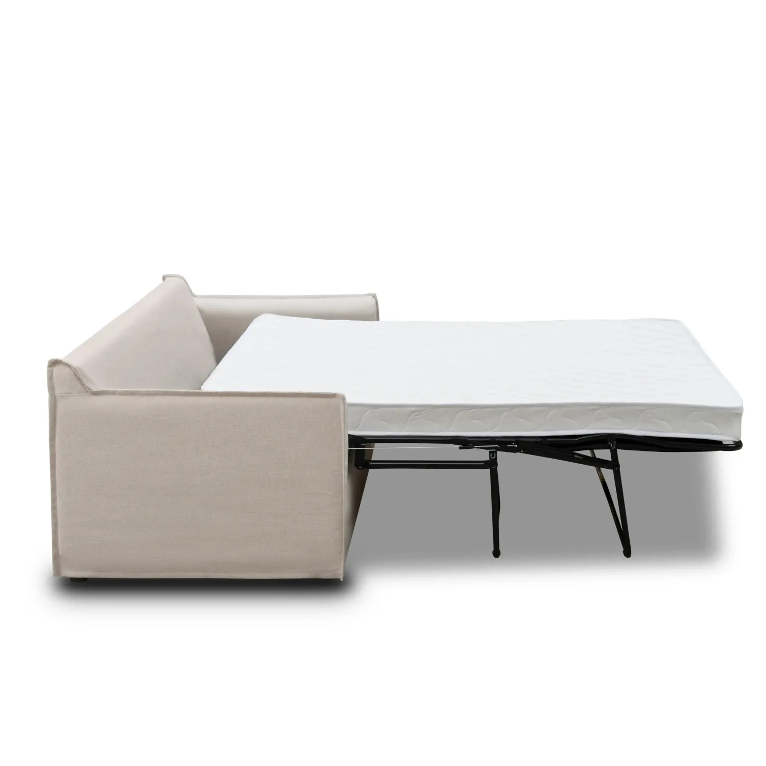 Juno Slipcover 3 Seater Sofa Bed - Luna Oatmeal - Image 8