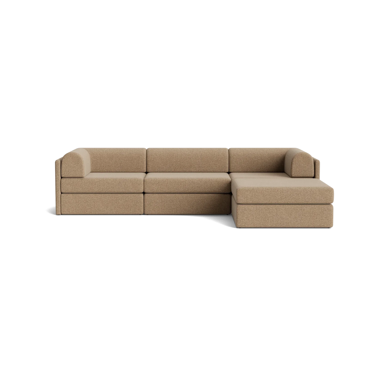 Addy 4 Seater Chaise Sofa - Copenhagen Espresso - Image 2